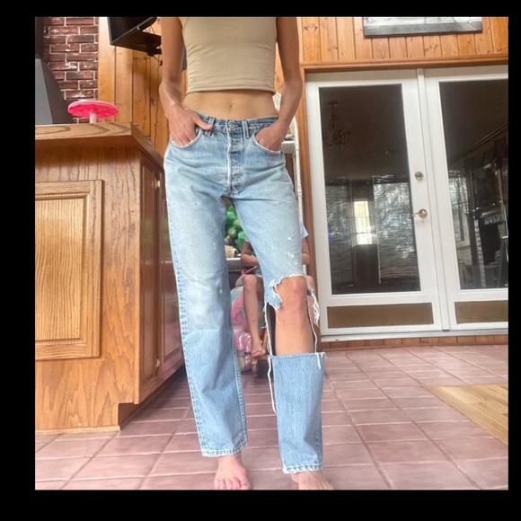 🤩 SOLD-Vtg 80s 501xx Button-fly Levi Jeans 28”X 29” - Picture 4 of 14